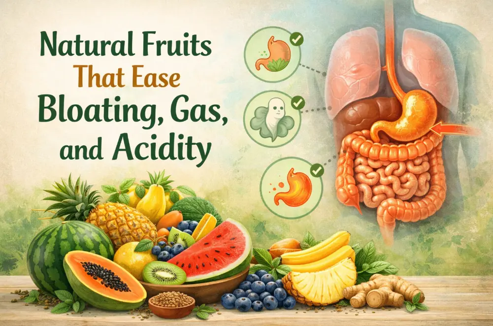 Natural Fruits That Ease Bloating, Gas, and Acidity